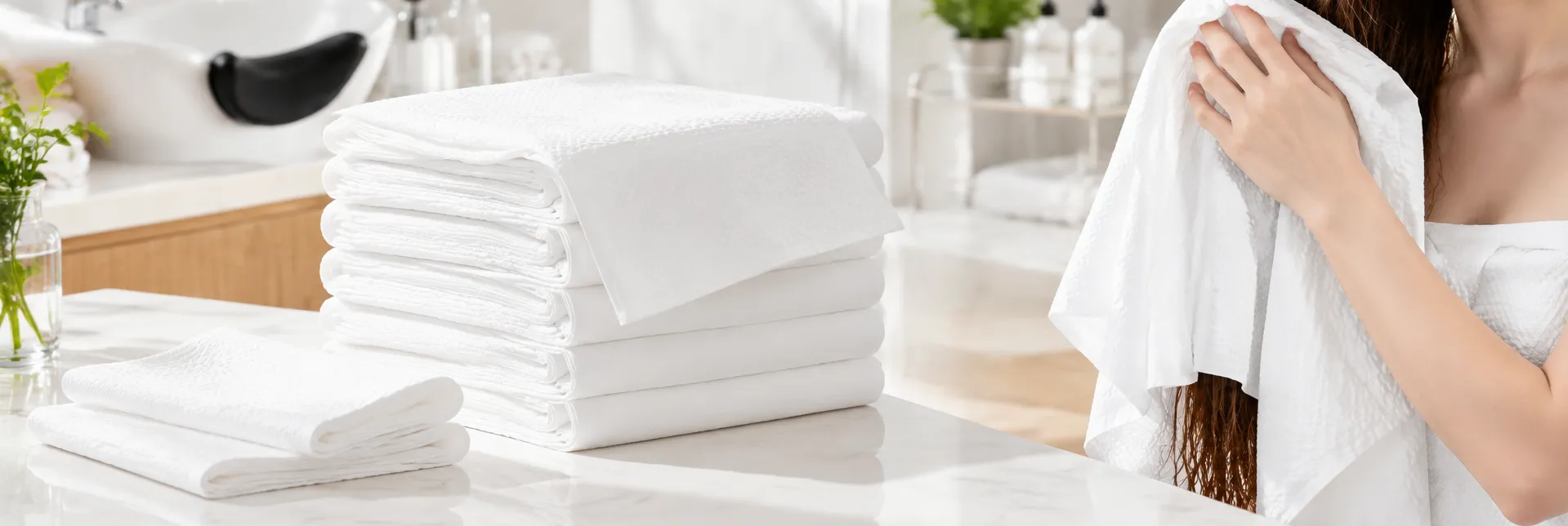 Disposable Hair Drying Towels